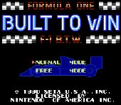 F1 Built to Win